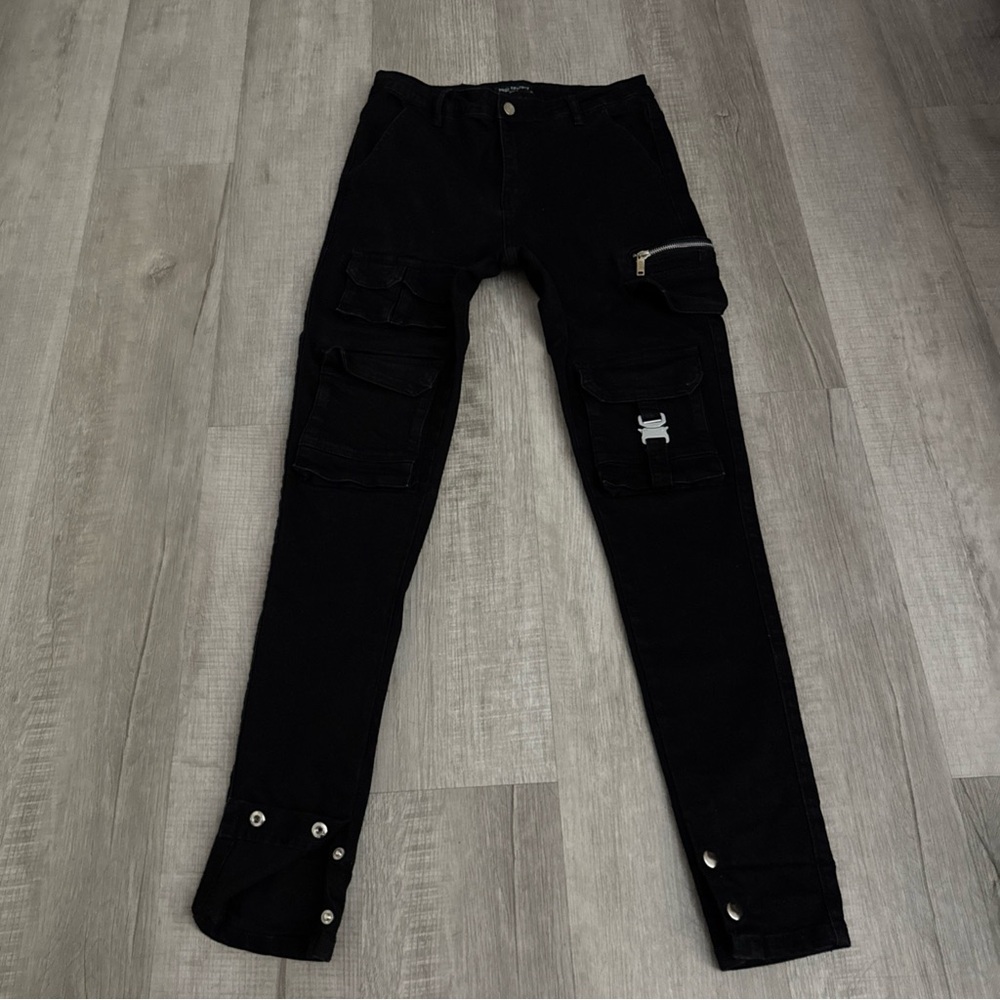 Hood Couture Haute Couture Men's Slim Black Jeans